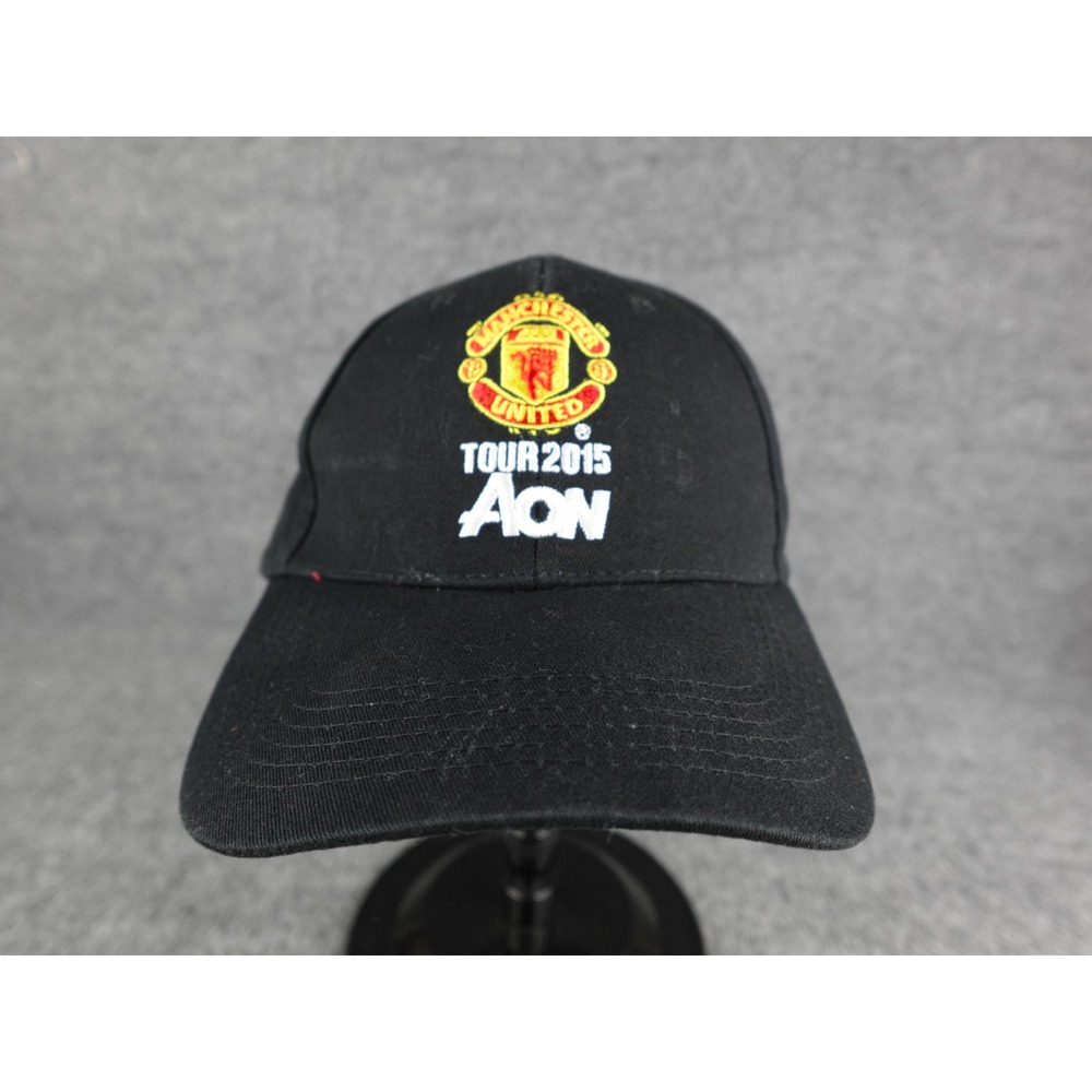 Manchester United Tour 2015 AON Embroidered Black Baseball Cap Hat